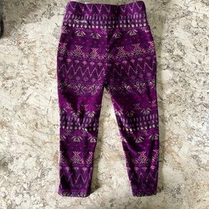 Columbia Girls’ Glacial Printed Deep Blush Nordic Stripe Legging 4T